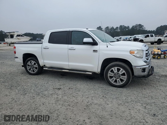 2017 Toyota Tundra Platinum with VIN 5TFAW5F14HX625312, listed as a Copart auction lot 46787695 with 261,194 mi miles and Salvage title. Bid and sale history available at DreamBid. Image 4.