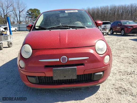 2012 FIAT 500 Pop with VIN 3C3CFFDR9CT381480, listed as a Copart auction lot 48307505 with 131229 miles and Salvage Title. Bid and sale history available at carsss.com. Image 5.