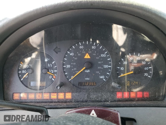 2000 Mercedes-Benz M 320/430/500 with VIN 4JGAB72E3YA172993, listed as a Copart auction lot 47051815 with 112,355 mi miles and Salvage title. Bid and sale history available at DreamBid. Image 9.