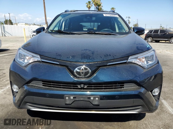 2017 Toyota RAV4 Limited with VIN 2T3DFREV5HW574805, listed as a Copart auction lot 57156025 with 23,150 mi miles and Salvage title. Bid and sale history available at DreamBid. Image 5.