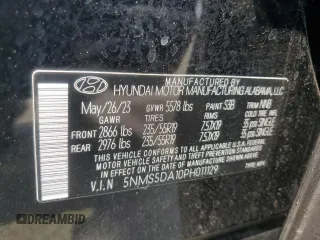 2023 Hyundai Santa Fe Limited z VIN 5NMS5DA10PH011129, wystawiony jako Copart lot #59685385 z przebiegiem 32 674 mil mil oraz Szkoda całkowita • Salvage title. Historia ofert i sprzedaży dostępna na DreamBid. Obrazek 13.