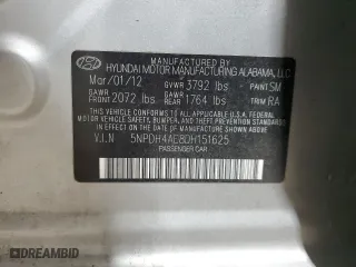 2013 Hyundai Elantra GLS with VIN 5NPDH4AE8DH151625, listed as a Copart auction lot 45352485 with 160,143 mi miles and Salvage Title. Bid and sale history available at carsss.com. Image 12.