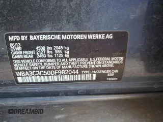 2013 BMW 3 Series 320i xDrive с VIN WBA3C3C50DF982044, выставлен на аукционе Copart как лот 57412795 с пробегом 136 085 миль миль и Списание • Salvage title. История ставок и продаж доступна на DreamBid. Изображение 12.