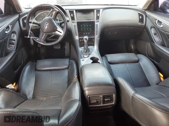2018 Infiniti Q50 3.0t LUXE with VIN JN1EV7AR1JM444854, listed as a Copart auction lot 52797955 with 101,852 mi miles and Salvage Title. Bid and sale history available at carsss.com. Image 8.