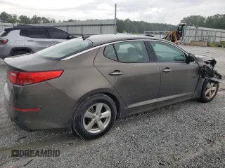 2015 Kia Optima LX with VIN 5XXGM4A70FG361516, listed as a Copart auction lot 58565875 with 108,041 mi miles and Salvage title. Bid and sale history available at DreamBid. Image 3.