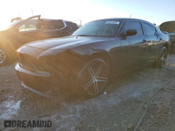 2008 Dodge Charger with VIN 2B3KA43G58H284837, listed as a Copart auction lot 89314835 with 201,456 mi miles and Non Repairable. Bid and sale history available at DreamBid. Image 1.