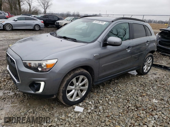 2015 Mitsubishi Outlander Sport 2.4 GT with VIN 4A4AP4AW9FE032783, listed as a Copart auction lot 44136795 with 73,887 mi miles and Salvage Title. Bid and sale history available at carsss.com. Image 1.