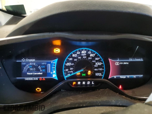 2017 Ford C-Max Energi Titanium with VIN 1FADP5FU5HL107422, listed as a Copart auction lot 66860454 with 140,300 mi miles and Salvage Title. Bid and sale history available at carsss.com. Image 9.