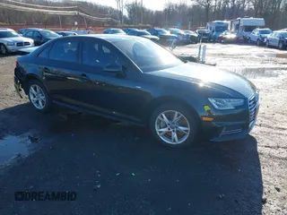 2018 Audi A4 Premium z VIN WAUDNAF43JN016973, wystawiony jako IAAI lot #41149439 z przebiegiem 92 728 mil mil oraz . Historia ofert i sprzedaży dostępna na DreamBid. Obrazek 1.