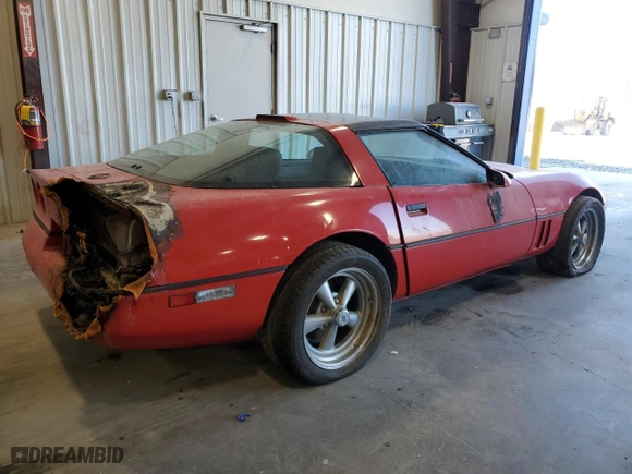 1989 Chevrolet Corvette with VIN 1G1YY2183K5115069, listed as a Copart auction lot 46856145 with 90,403 mi miles and Salvage Title. Bid and sale history available at carsss.com. Image 3.