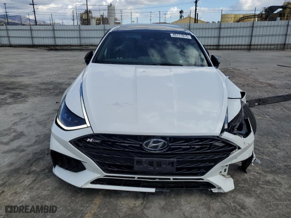 2021 Hyundai Sonata N Line with VIN 5NPEK4JC6MH117610, listed as a Copart auction lot 45111815 with 40,506 mi miles and Salvage Title. Bid and sale history available at carsss.com. Image 5.