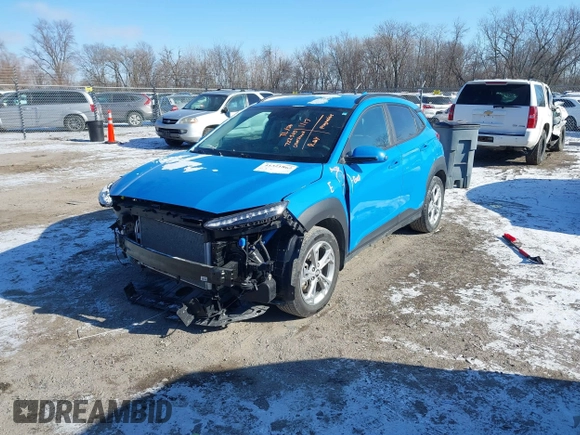 2022 Hyundai Kona SEL with VIN KM8K6CAB1NU804909, listed as a IAAI auction lot 41321862 with 20,091 mi miles. Bid and sale history available at carsss.com. Image 17.