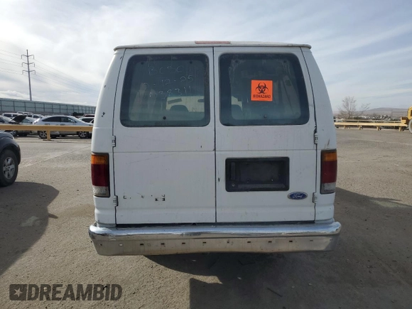 1993 Ford Econoline Wagon Super Custom z VIN 1FBJS31H9PHA49377, wystawiony jako Copart lot #45554655 z przebiegiem Nie podano mil oraz Szkoda całkowita • Salvage title. Historia ofert i sprzedaży dostępna na DreamBid. Obrazek 6.
