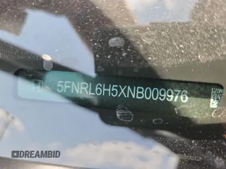 2022 Honda Odyssey EX с VIN 5FNRL6H5XNB009976, выставлен на аукционе Copart как лот 60521595 с пробегом 66 375 миль миль и Списание • Salvage title. История ставок и продаж доступна на DreamBid. Изображение 13.