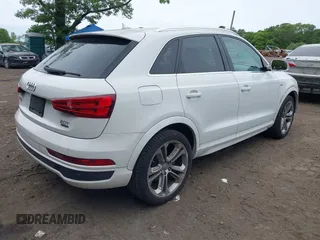 2016 Audi Q3 Prestige with VIN WA1GFCFS8GR009259, listed as a IAAI auction lot 42321175 with 34,053 mi miles and . Bid and sale history available at DreamBid. Image 4.