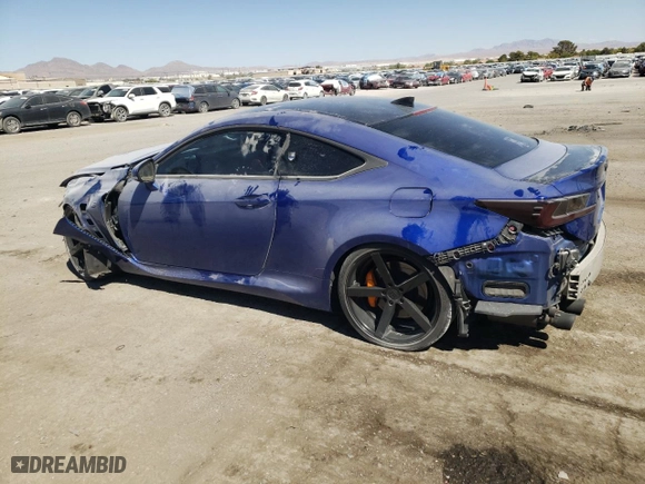 2015 Lexus RC F with VIN JTHHP5BC5F5003814, listed as a Copart auction lot 72458254 with NaN miles and Salvage Title. Bid and sale history available at carsss.com. Image 2.