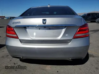 2014 Hyundai Equus Signature with VIN KMHGH4JHXEU076582, listed as a Copart auction lot 47231705 with 46,347 mi miles and Salvage Title. Bid and sale history available at DreamBid. Image 6.