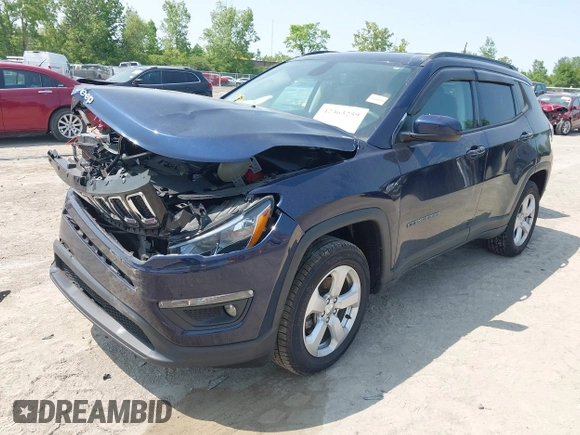 2019 Jeep Compass Latitude z VIN 3C4NJDBB2KT650866, wystawiony jako IAAI lot #42363259 z przebiegiem 43 202 mil mil oraz . Historia ofert i sprzedaży dostępna na DreamBid. Obrazek 17.