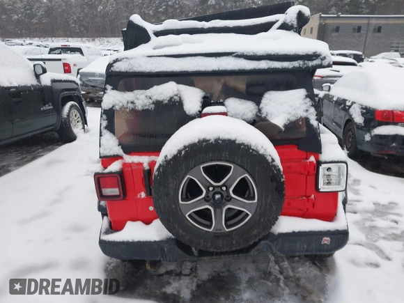 2018 Jeep Wrangler Sport S with VIN 1C4GJXAG4JW255734, listed as a IAAI auction lot 41510139 with Not Provided miles and . Bid and sale history available at DreamBid. Image 16.