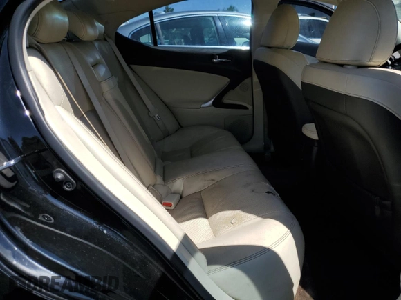 2012 Lexus IS 350 with VIN JTHBE5C28C5028963, listed as a Copart auction lot 62705175 with 153,578 mi miles and Salvage title. Bid and sale history available at DreamBid. Image 10.