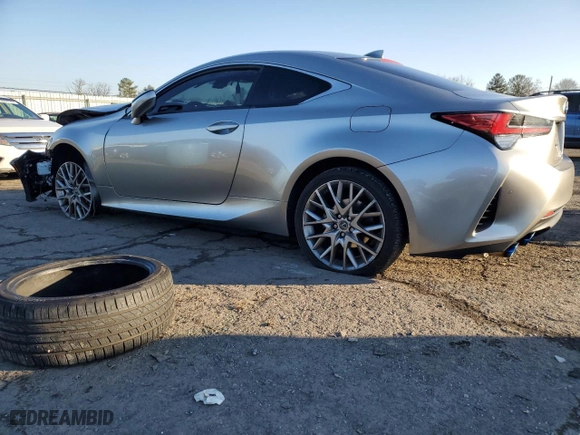 2021 Lexus RC with VIN JTHD85EC9M5006171, listed as a Copart auction lot 42245525 with 54,980 mi miles and Salvage Title. Bid and sale history available at carsss.com. Image 2.