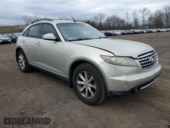 2006 Infiniti FX with VIN JNRAS08W86X201667, listed as a Copart auction lot 53884045 with 169,988 mi miles and Salvage Title. Bid and sale history available at DreamBid. Image 4.