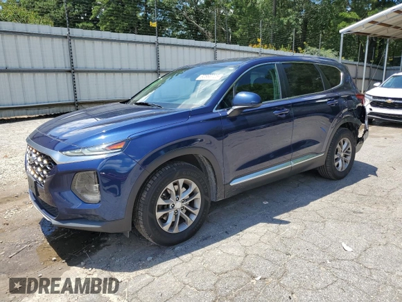 2019 Hyundai Santa Fe SE z VIN 5NMS2CAD5KH117727, wystawiony jako Copart lot #62860725 z przebiegiem 106 930 mil mil oraz Szkoda całkowita • Salvage title. Historia ofert i sprzedaży dostępna na DreamBid. Obrazek 1.