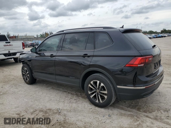 2024 Volkswagen Tiguan S with VIN 3VVRB7AX7RM132156, listed as a Copart auction lot 52349895 with 1,251 mi miles and Salvage title. Bid and sale history available at DreamBid. Image 2.