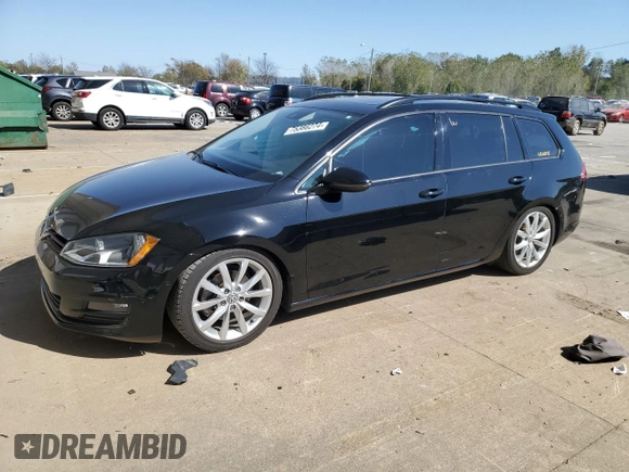 2016 Volkswagen Golf SportWagen TSI S with VIN 3VWC17AU3GM517785, listed as a Copart auction lot 75386274 with 120,718 mi miles and Salvage Title. Bid and sale history available at carsss.com. Image 1.