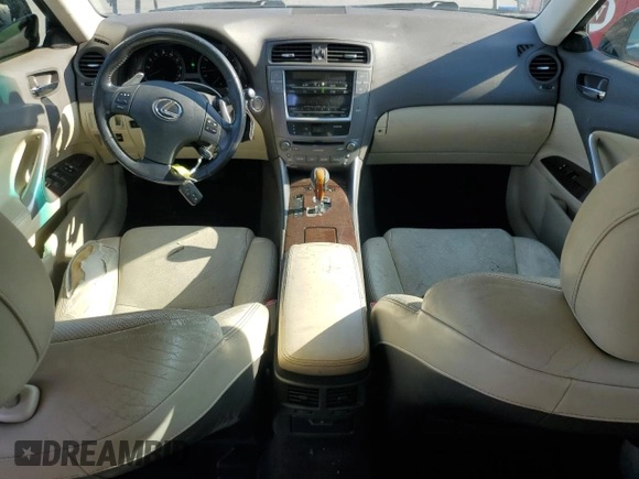 2010 Lexus IS 250 with VIN JTHBF5C28A5111898, listed as a Copart auction lot 62731095 with 181,655 mi miles and Salvage title. Bid and sale history available at DreamBid. Image 8.