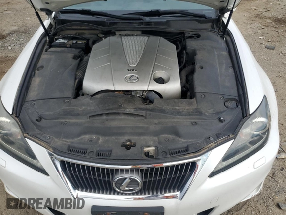 2012 Lexus IS 350 with VIN JTHCE5C20C5002247, listed as a Copart auction lot 65723745 with 211,445 mi miles and Clean title. Bid and sale history available at DreamBid. Image 11.
