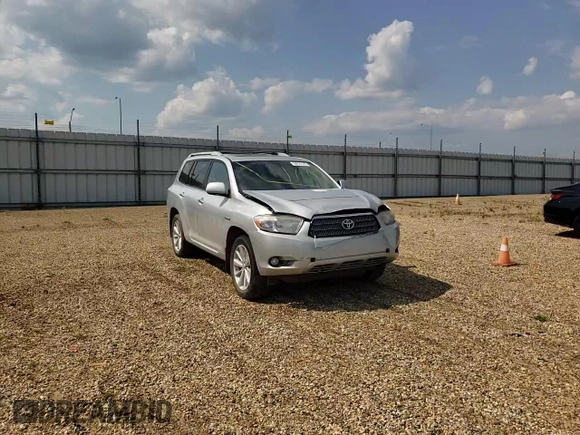 2008 Toyota Highlander Hybrid Limited with VIN JTEEW44A782010664, listed as a Copart auction lot 59727123 with 333,233 mi miles and Salvage Title. Bid and sale history available at carsss.com. Image 12.