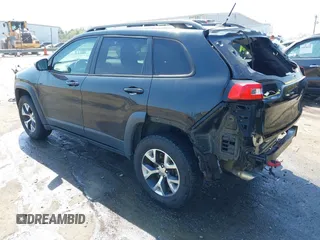 2014 Jeep Cherokee Trailhawk with VIN 1C4PJMBB6EW162303, listed as a IAAI auction lot 41910167 with 133,669 mi miles. Bid and sale history available at carsss.com. Image 3.
