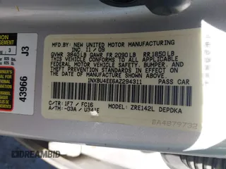 2010 Toyota Corolla z VIN 1NXBU4EE6AZ294311, wystawiony jako IAAI lot #42274105 z przebiegiem Nie podano mil oraz . Historia ofert i sprzedaży dostępna na DreamBid. Obrazek 9.