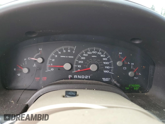 2003 Ford Expedition XLT Value with VIN 1FMPU16W83LC15726, listed as a Copart auction lot 57668695 with 276,085 mi miles and Salvage title. Bid and sale history available at DreamBid. Image 9.