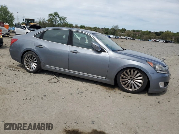 2014 Hyundai Equus Signature with VIN KMHGH4JH4EU080272, listed as a Copart auction lot 54183775 with 105,897 mi miles and Clean Title. Bid and sale history available at DreamBid. Image 4.