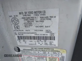 2010 Ford F-150 XL z VIN 1FTFW1EV3AFA00575, wystawiony jako IAAI lot #42107788 z przebiegiem 154 621 mil mil oraz . Historia ofert i sprzedaży dostępna na DreamBid. Obrazek 9.