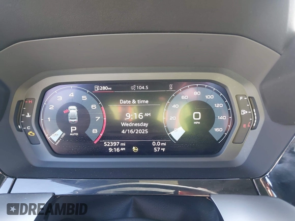 2023 Audi A3 Premium z VIN WAUAUDGY1PA070894, wystawiony jako IAAI lot #42045730 z przebiegiem 52 397 mil mil oraz . Historia ofert i sprzedaży dostępna na DreamBid. Obrazek 7.
