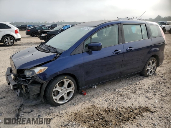 2010 Mazda 5 Sport with VIN JM1CR2WL8A0371120, listed as a Copart auction lot 54076155 with 127,694 mi miles and Salvage Title. Bid and sale history available at DreamBid. Image 1.