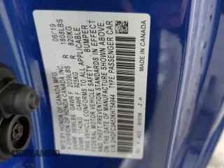 2019 Honda Civic Si z VIN 2HGFC3A53KH754944, wystawiony jako Copart lot #46032245 z przebiegiem 56 706 mil mil oraz Szkoda całkowita • Salvage title. Historia ofert i sprzedaży dostępna na DreamBid. Obrazek 14.