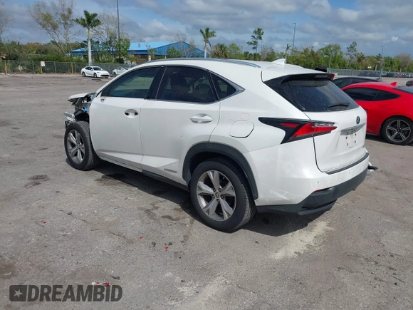 2017 Lexus NX 300h with VIN JTJBJRBZ4H2064237, listed as a IAAI auction lot 41609417 with 207,547 mi miles and . Bid and sale history available at DreamBid. Image 3.