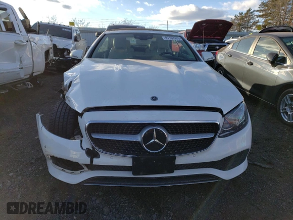 2018 Mercedes-Benz E-Class E 400 with VIN WDD1K6GB0JF038955, listed as a Copart auction lot 87763285 with 55,576 mi miles and Salvage Title. Bid and sale history available at carsss.com. Image 5.