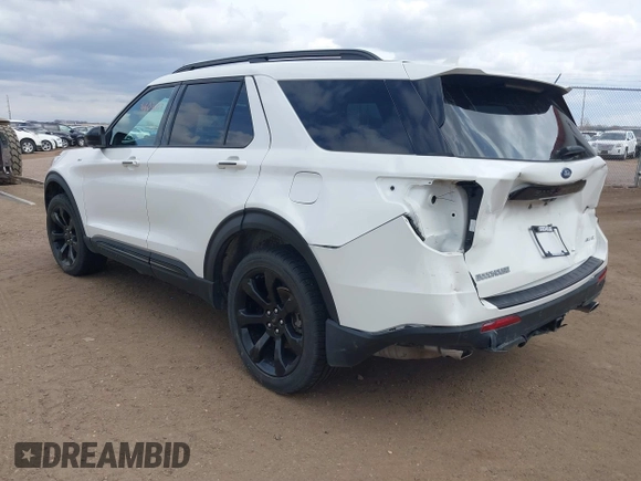 2023 Ford Explorer ST-Line with VIN 1FMSK8KH9PGA14528, listed as a IAAI auction lot 41803607 with 50,146 mi miles and . Bid and sale history available at DreamBid. Image 3.