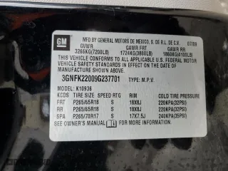 2009 Chevrolet Avalanche LT w/2LT with VIN 3GNFK22009G237701, listed as a Copart auction lot 44897845 with 184,333 mi miles and Salvage Title. Bid and sale history available at carsss.com. Image 13.