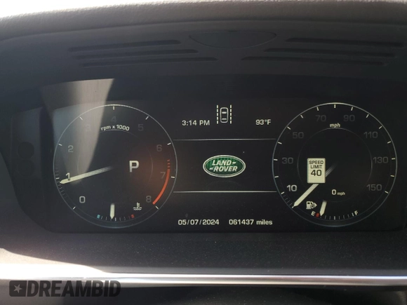 2016 Land Rover Range Rover with VIN SALGR2PF1GA297089, listed as a Copart auction lot 53942364 with 61,437 mi miles and Salvage Title. Bid and sale history available at carsss.com. Image 9.