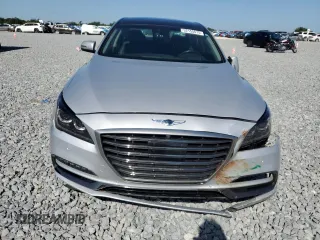 2019 Genesis G80 3.8L with VIN KMHGN4JE0KU299269, listed as a Copart auction lot 52155675 with 65,743 mi miles and Salvage title. Bid and sale history available at DreamBid. Image 5.