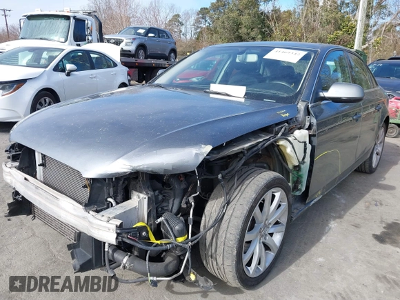 2014 Audi A4 Premium with VIN WAUAFAFL0EA072745, listed as a IAAI auction lot 41469342 with 114,881 mi miles. Bid and sale history available at carsss.com. Image 6.