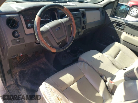 2010 Ford F-150 XL with VIN 1FTMF1EW4AFC63092, listed as a Copart auction lot 76612624 with 124,879 mi miles and Salvage Title. Bid and sale history available at DreamBid. Image 8.