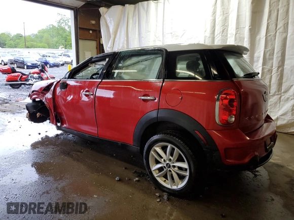 2014 MINI Countryman S with VIN WMWZC5C51EWP40354, listed as a Copart auction lot 57807125 with Not provided miles and Salvage title. Bid and sale history available at DreamBid. Image 2.