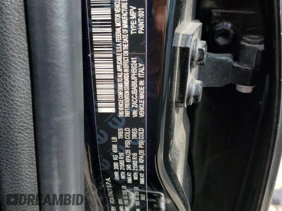 2018 Jeep Renegade Sport with VIN ZACCJBAB6JPH56241, listed as a Copart auction lot 54139495 with 152,693 mi miles and Salvage title. Bid and sale history available at DreamBid. Image 13.
